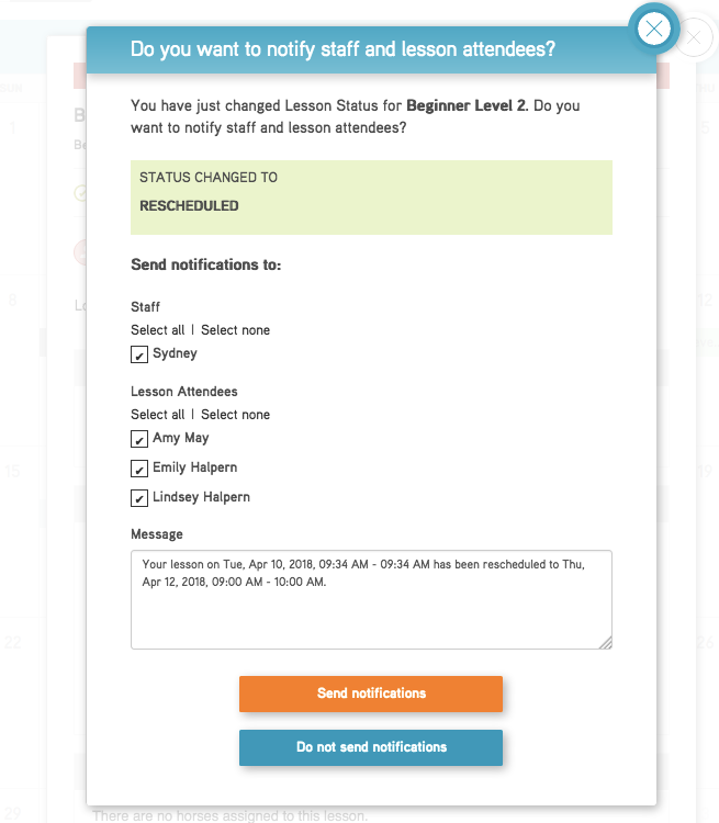 Automated client notification preview